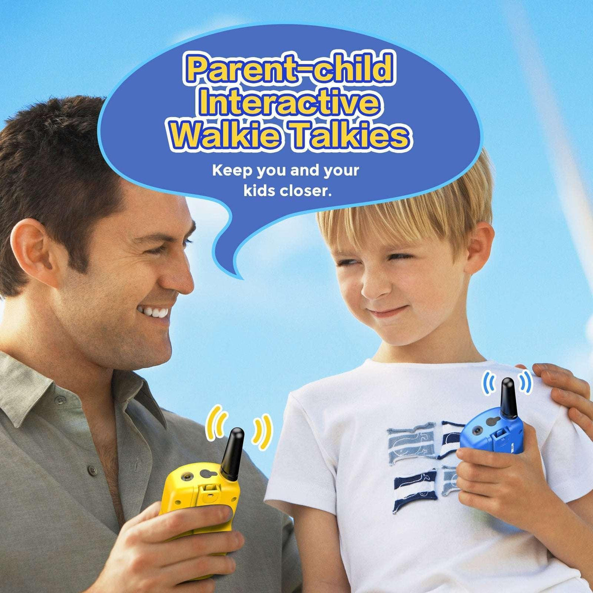 Kids Walkie Talkies 3 Packs, 2 Way Radio, 3 KM Long Range, Clear Sound 22 Channels Indoor Outdoor Toy for Boys Girls 3-12 Years Old Kids Gifts