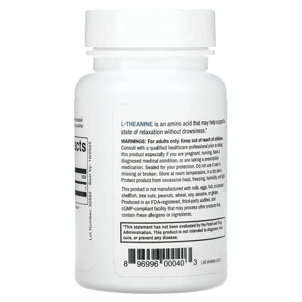 California Gold Nutrition, L-Theanine, Featuring AlphaWave, 100 mg, 30 Veggie Capsules