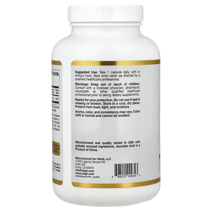 California Gold Nutrition Gold C®, USP Grade Vitamin C, 1,000 mg, 60 Veggie Capsules