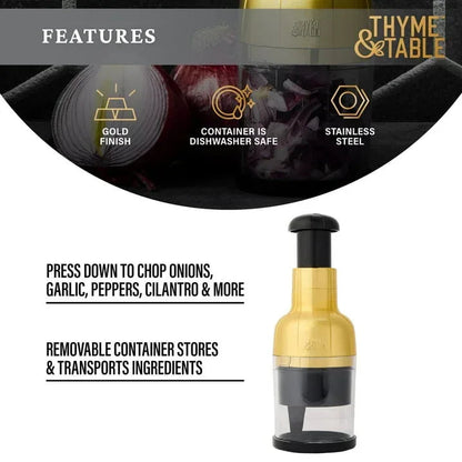 Thyme & Table Veggie Chopper with Stainless Steel Blade