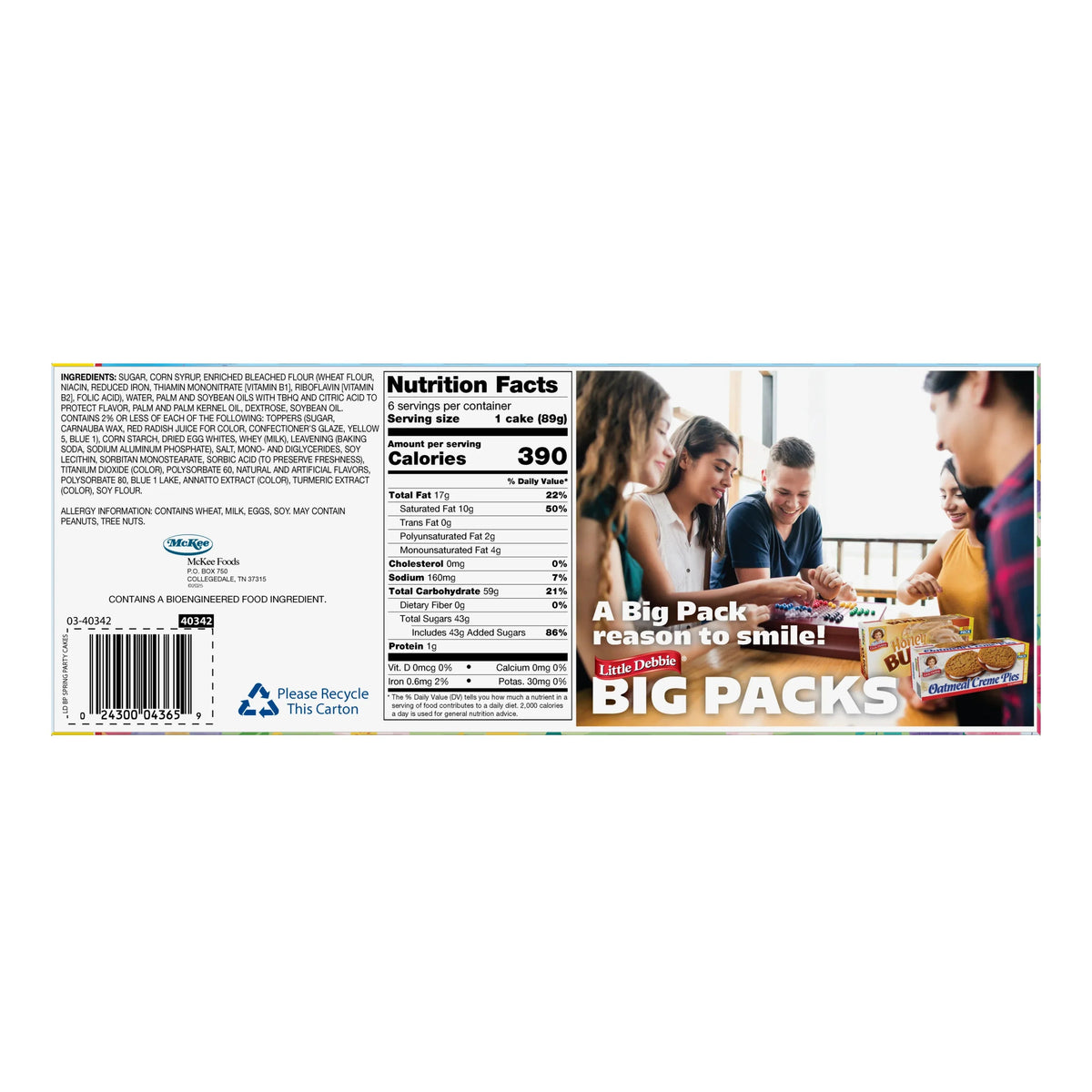 Little Debbie Big Pack Spring Party Cakes