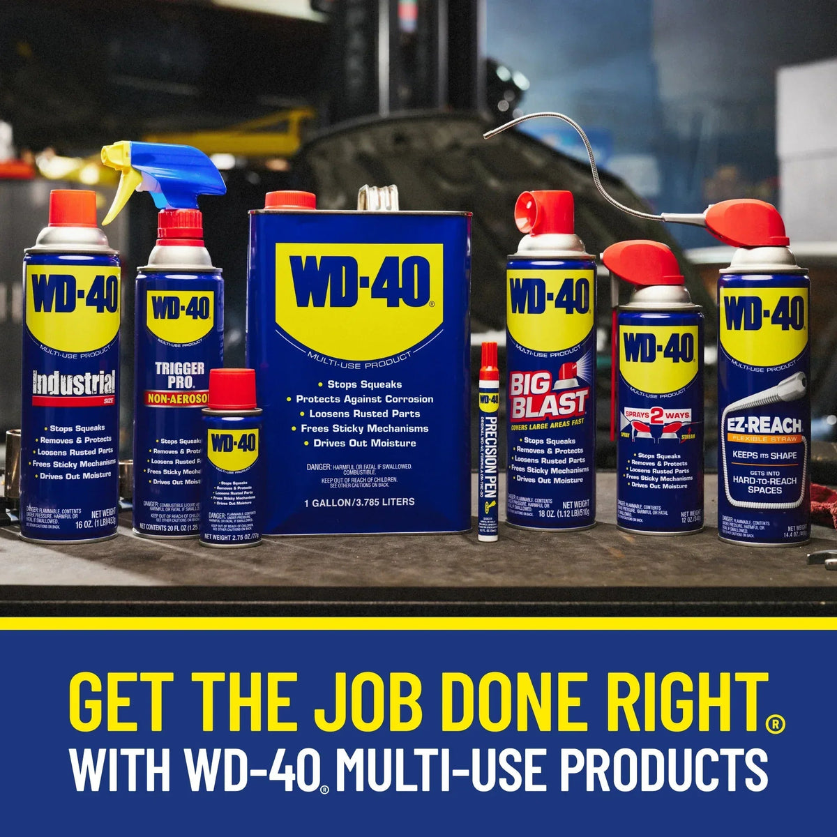 WD-40 Multi-Use Product Smart Straw Multi-Purpose Lubricant Spray, 7 oz