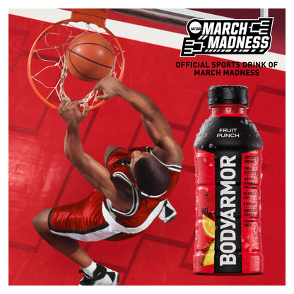BODYARMOR Orange Mango Electrolyte Sports Drink Bottles, 12 fl oz, 8 pack