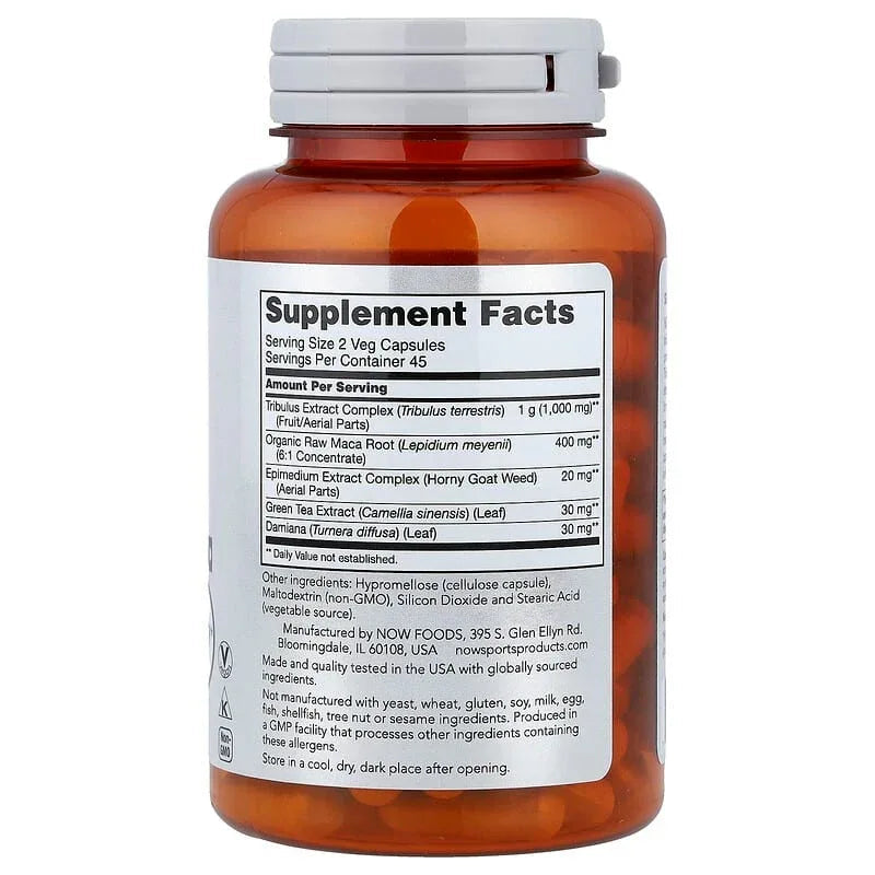 NOW Foods, Sports, Tribulus Extreme, Men's Health, 90 Veg Capsules