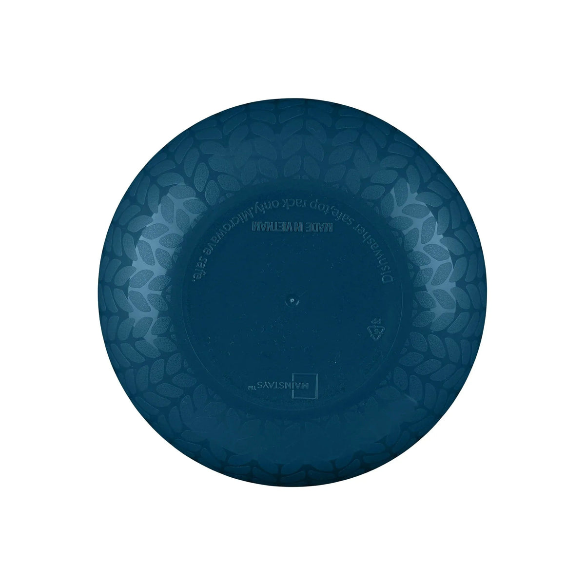 Mainstays 30-Piece Plastic Braided Pattern Dinnerware Bundle Set, Navy