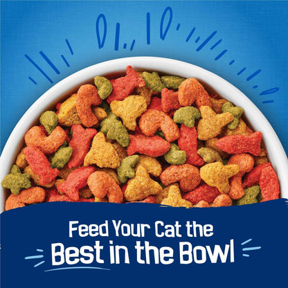 Purina Friskies Dry Cat Food Seafood Sensations with Salmon, Tuna, and Shrimp Flavors, 16 lb Bag