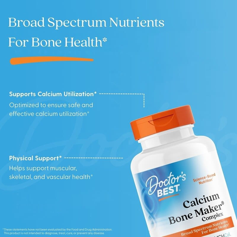 Doctor's Best, Calcium Bone Maker® Complex, 180 Capsules
