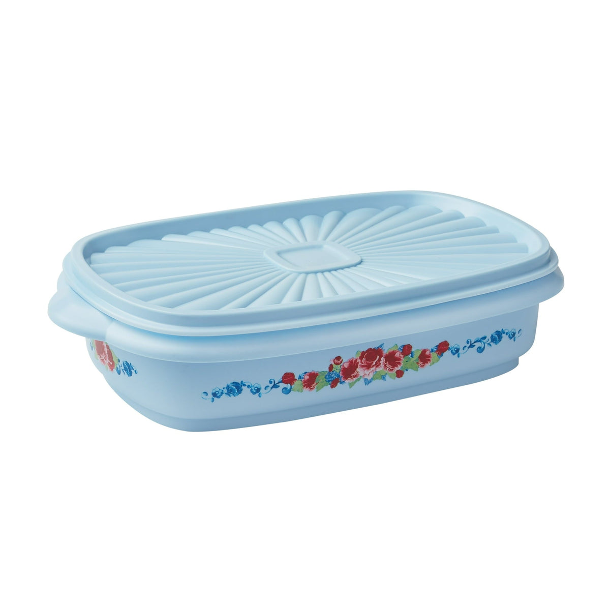 The Pioneer Woman 5 Cup Plastic Food Storage Container with Lid, Breezy Blossom