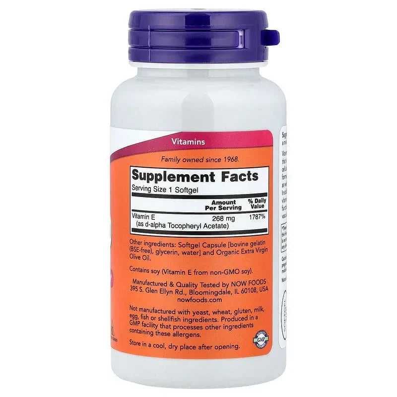 NOW Foods, E-400, 268 mg (400 IU)