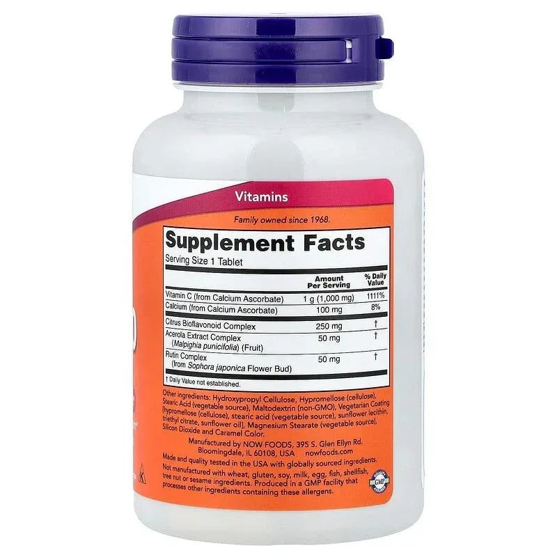 NOW Foods, Buffered C-1000 Complex, Tablets