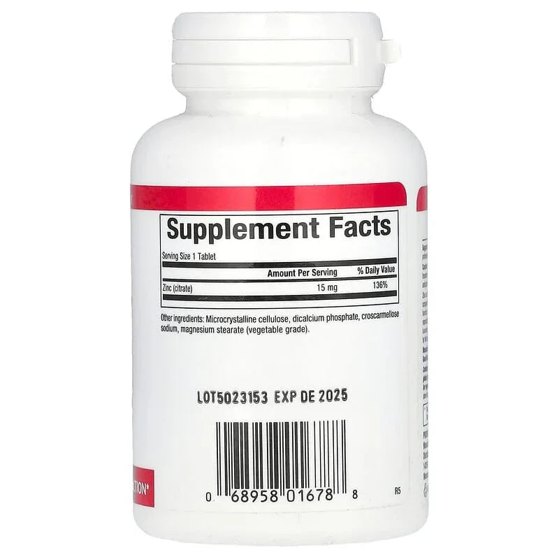 Natural Factors, Zinc Citrate, Tablets