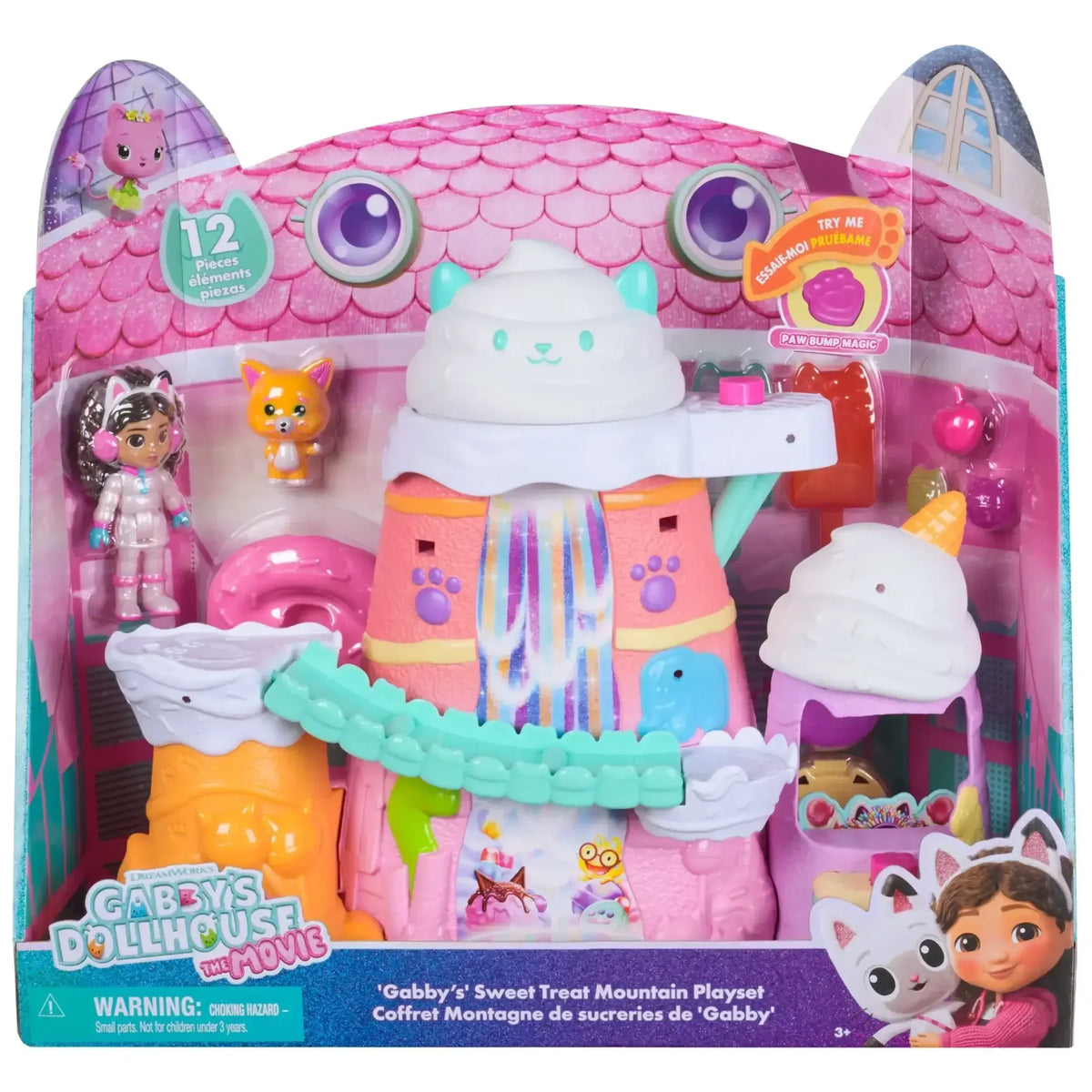 Gabby's Dollhouse: Sweet Treat Mountain Playset with Figure Collectibles for Ages 3 and Up