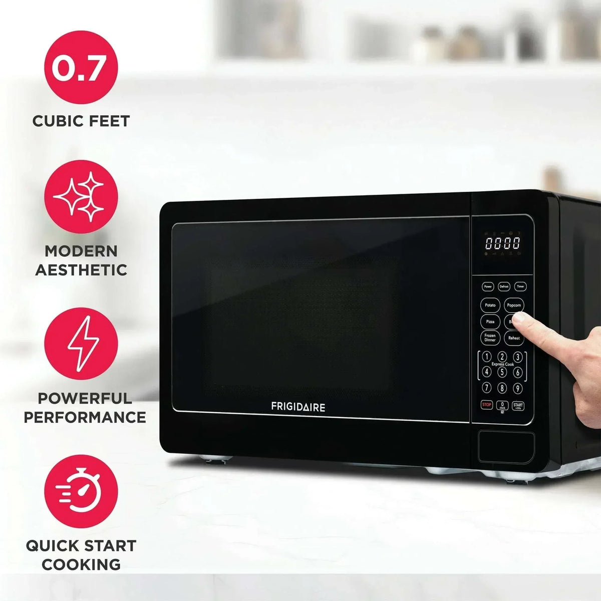 FRIGIDAIRE 0.7 Cu. ft. New Countertop Microwave Oven - Black