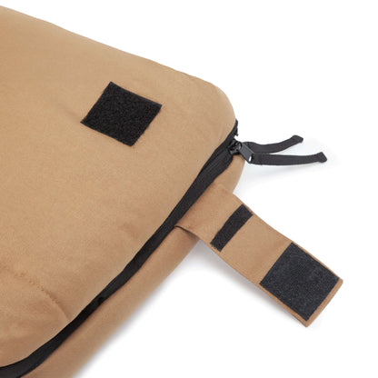 Ozark Trail 15 Degree Cold Weather Rectangle Canvas Sleeping Bag, 84”x36”, Tan