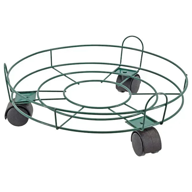 Arcadia Garden Products 13-in L x 1.5-in D x 4.8-in H Green Plant Caddy
