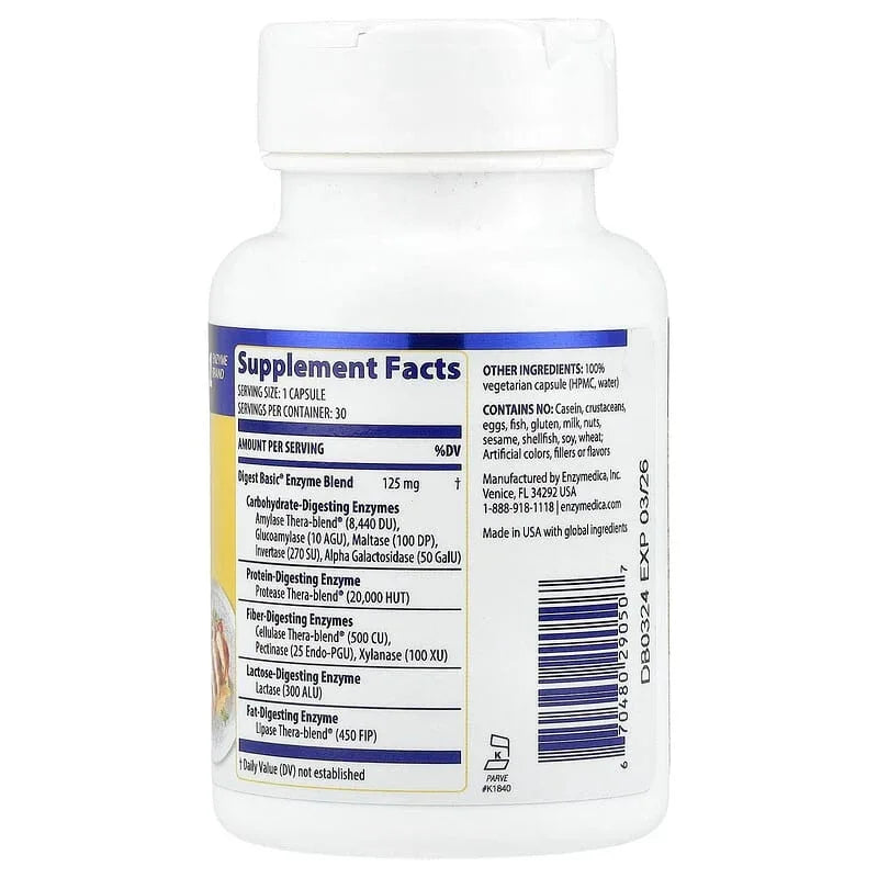 Enzymedica, Digest Basic®, Capsules
