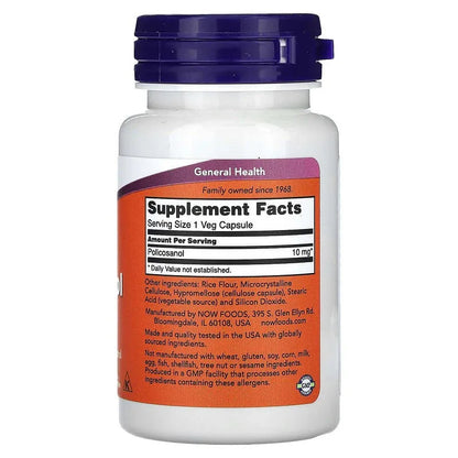 NOW Foods, Policosanol, 90 Veg Capsules