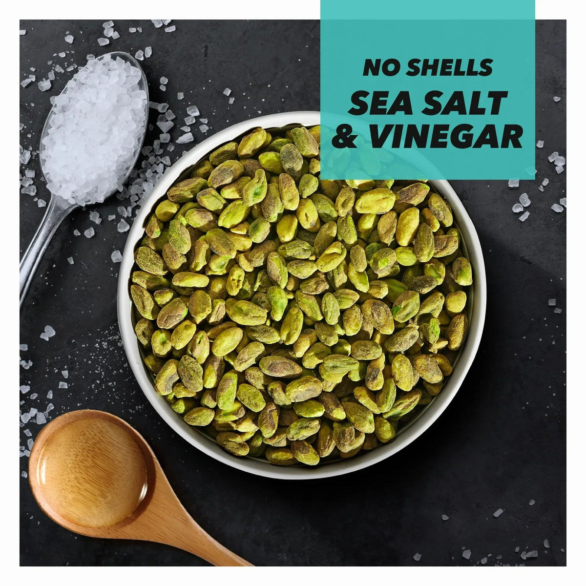 Wonderful Pistachios No Shells Sea Salt & Vinegar, 2.25 oz (Pack of 8)