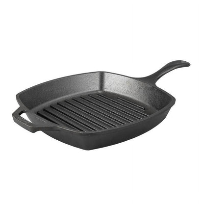 Lodge Cast Iron Logic L8SQ3 Pre-Seasoned Cast Iron Square Skillet 10 1/2"