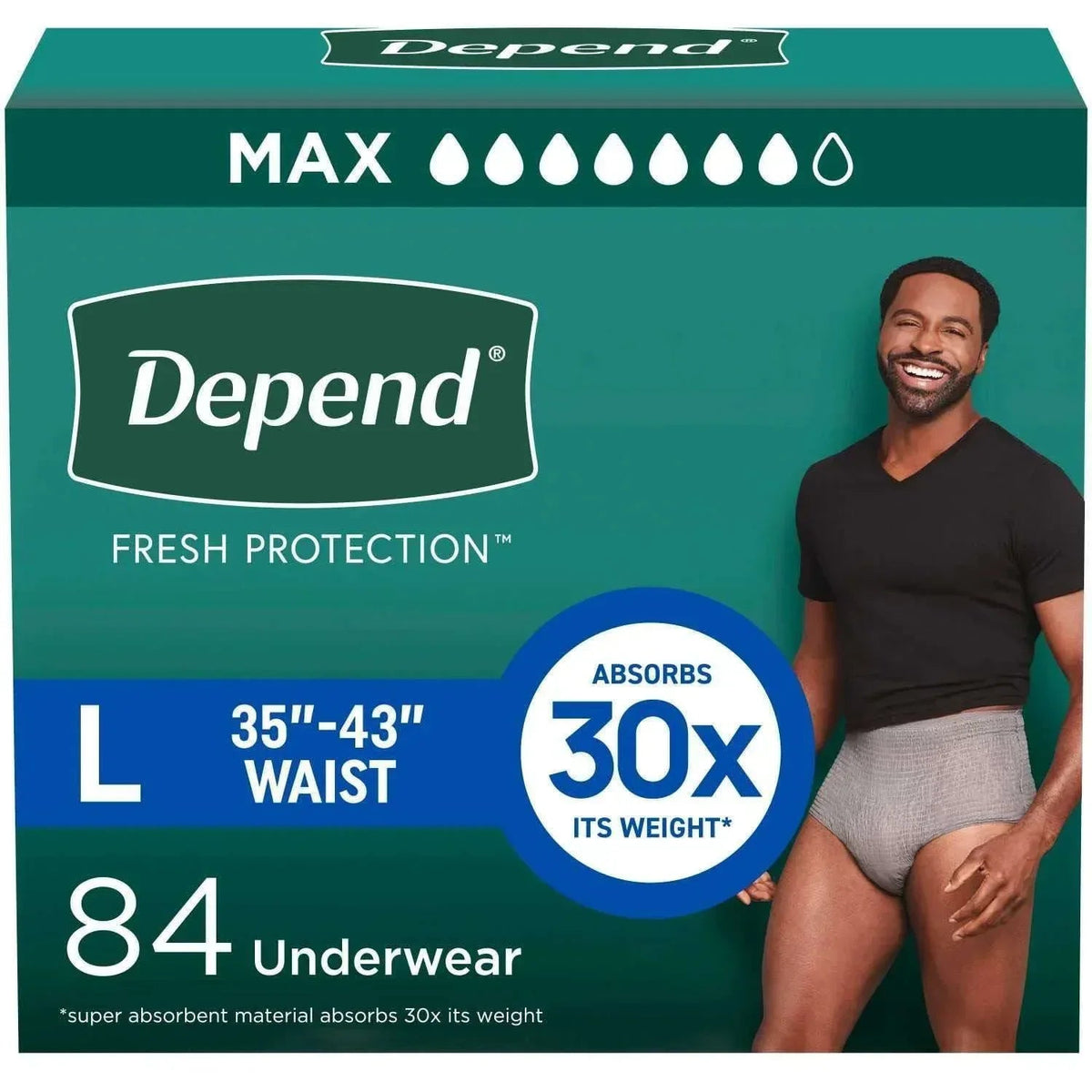 Depend Fresh Protection Incontinence Underwear for Men - Choose Your Size