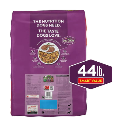 Purina Dog Chow Complete Dry Dog Food for Adult Dogs High Protein, Lamb