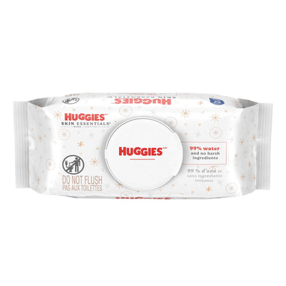 Huggies Skin Essentials Baby Wipes, 1 Pack, 56 Count (Select for More)
