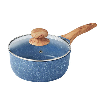 The Pioneer Woman Prairie Signature 14-Piece Cast Aluminum Cookware Set, Blue