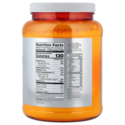 NOW Foods, Sports, Whey Protein Concentrate Protein Powder, Unflavored