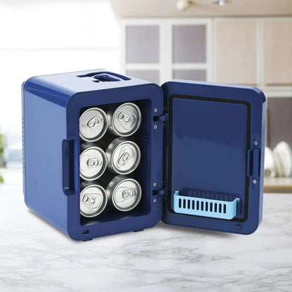 Disney Stitch Blue 6 Can AC Mini Fridge Thermoelectric Cooler 4 Litre