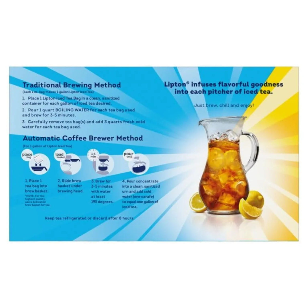 Lipton Iced Tea, Gallon Size Tea Bags (48 ct.)