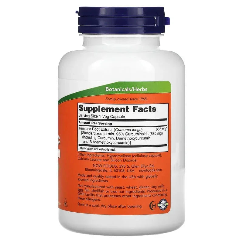 NOW Foods, Turmeric Curcumin (665 mg per Capsule)