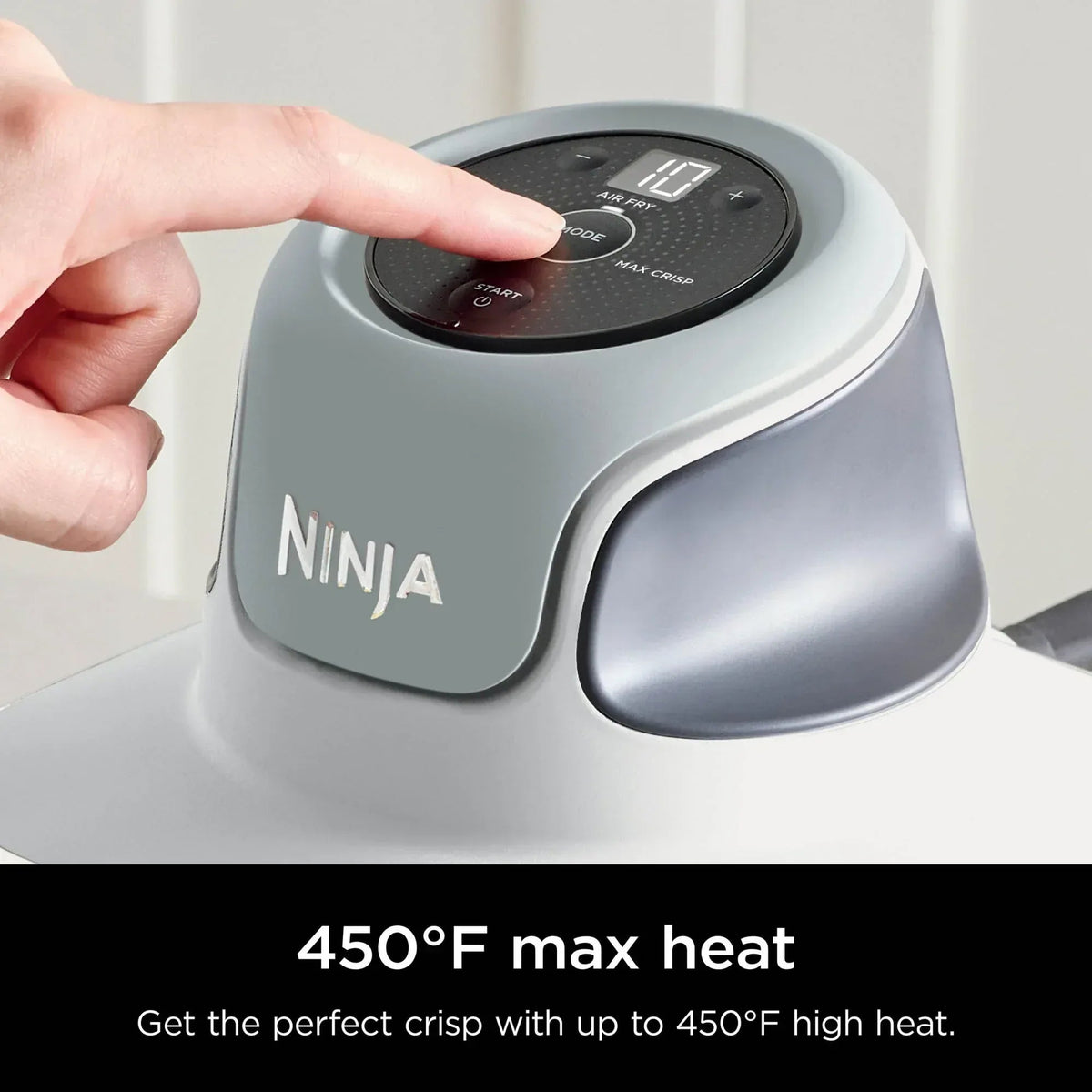 Ninja Crispi 3-in-1 Glass Air Fryer, 4-Qt Glass Container with Lid, 3 Functions, Air Fry, Recrisp, Portable, Dishwasher Safe, FN090 White