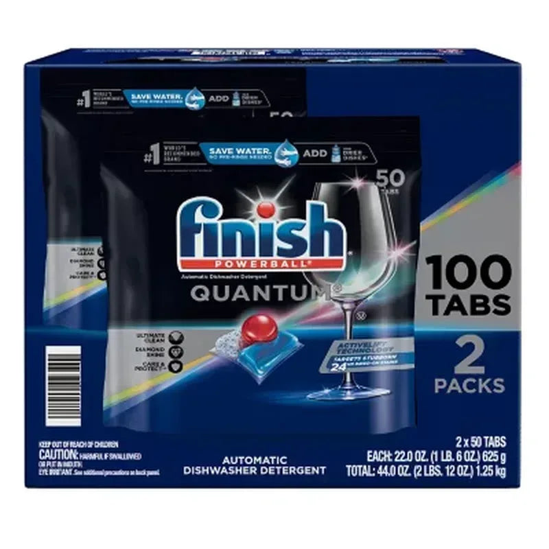 Finish Quantum Powerball Dishwasher Detergent Tablets (100 Ct.)