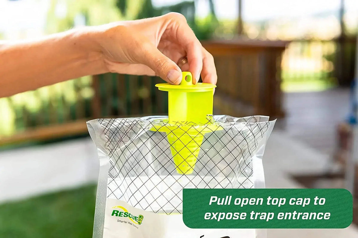 Rescue! Big Bag Fly Trap Disposable, Resin, 1 Pack