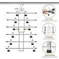 INCTUO 2 Pack Pants Hangers with Clips,Space Saving Hanging Closet Organizer-6 Tiers Skirt Hangers with 360° Swivel Hook,Closet Organizer-Clothes Hangers- College Dorm Essentials Apartment Essentials