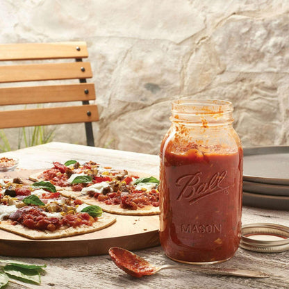 Ball Regular Mouth Quart 32-Oz. Glass Mason Jar with Lids and Bands, 12-Count
