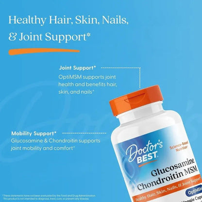 Doctor's Best, Glucosamine Chondroitin MSM, Veggie Capsules