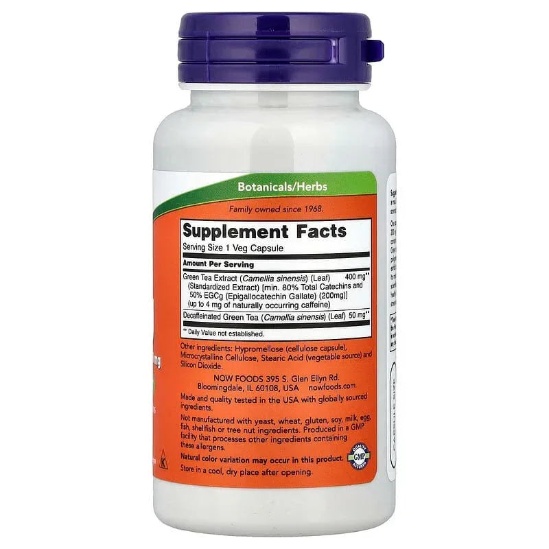 NOW Foods, EGCg, Green Tea Extract, 400 mg