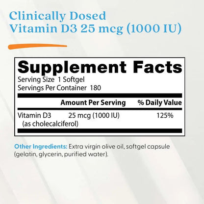 Doctor's Best, Vitamin D3, Softgels