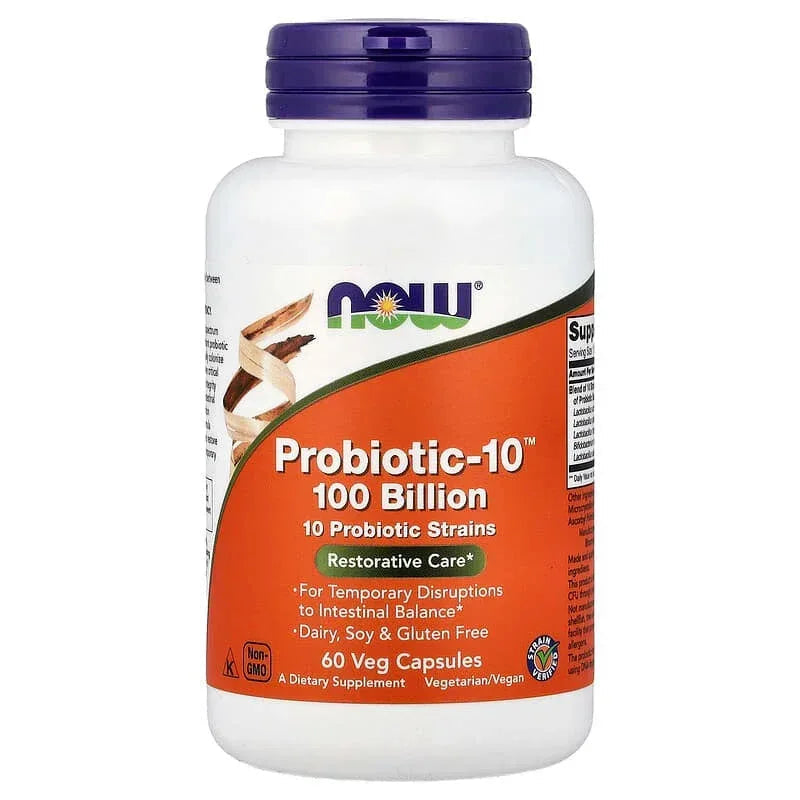 NOW Foods, Probiotic-10™ 25 Billion, 50 Billion, & 100 Billion