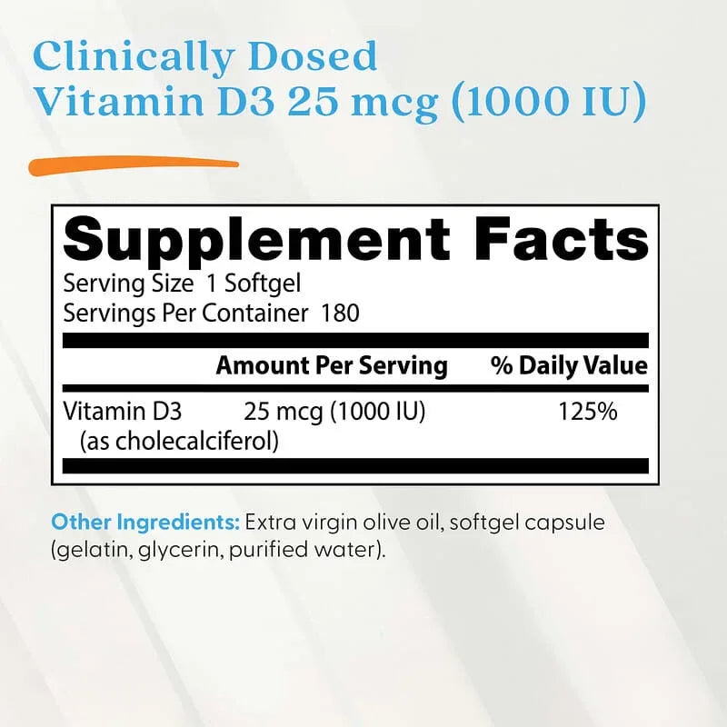 Doctor's Best, Vitamin D3, Softgels
