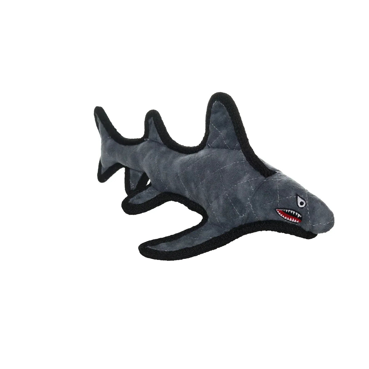 Tuffy Ocean Creature Shark Durable Plush Dog Toy with Squeaker