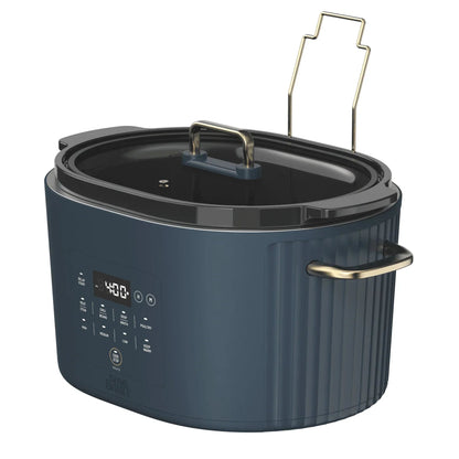 Thyme & Table 6QT Programmable Slow Cooker, Atlantic Blue