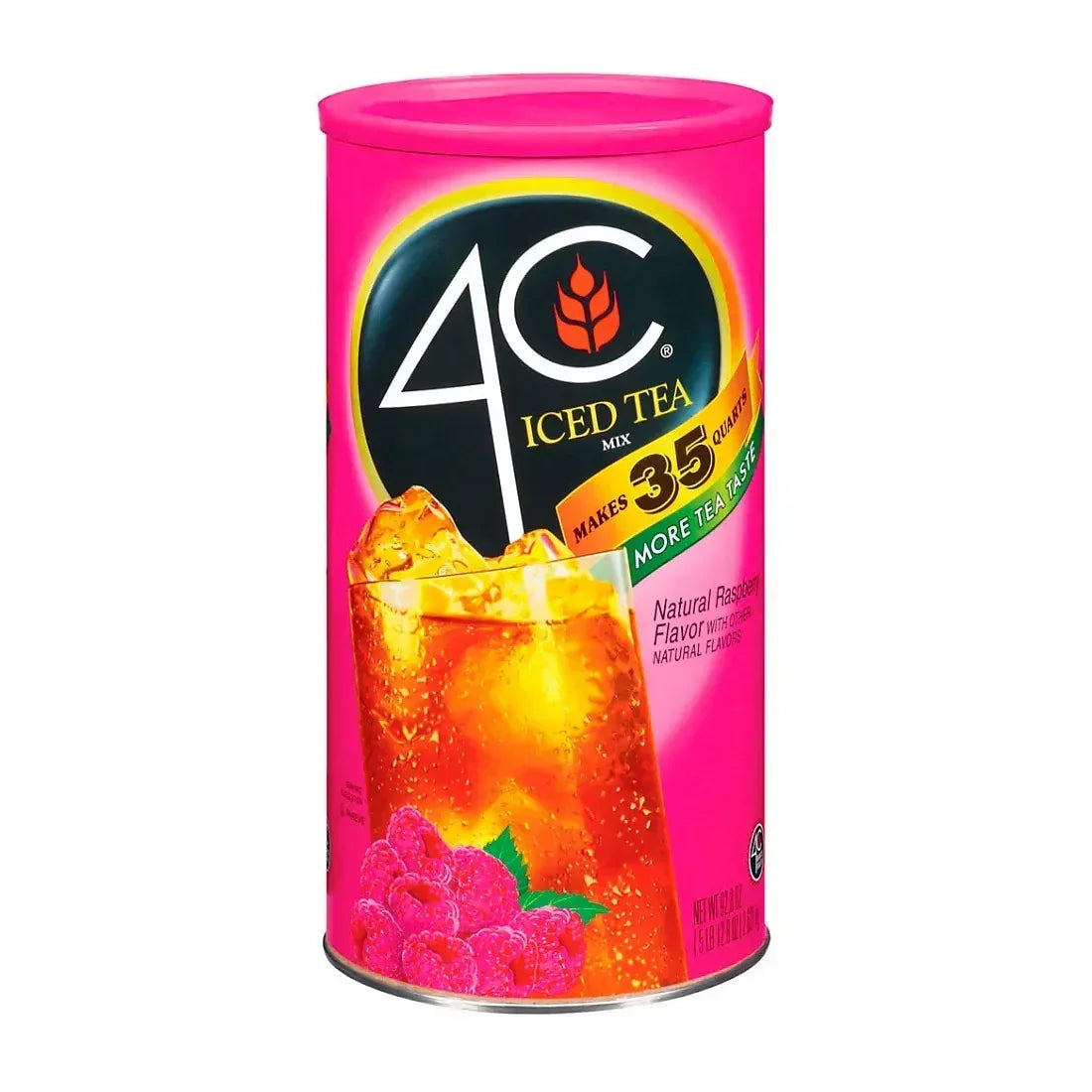 4C Sweetened Ice Tea Mix, Raspberry, 92.8 oz.