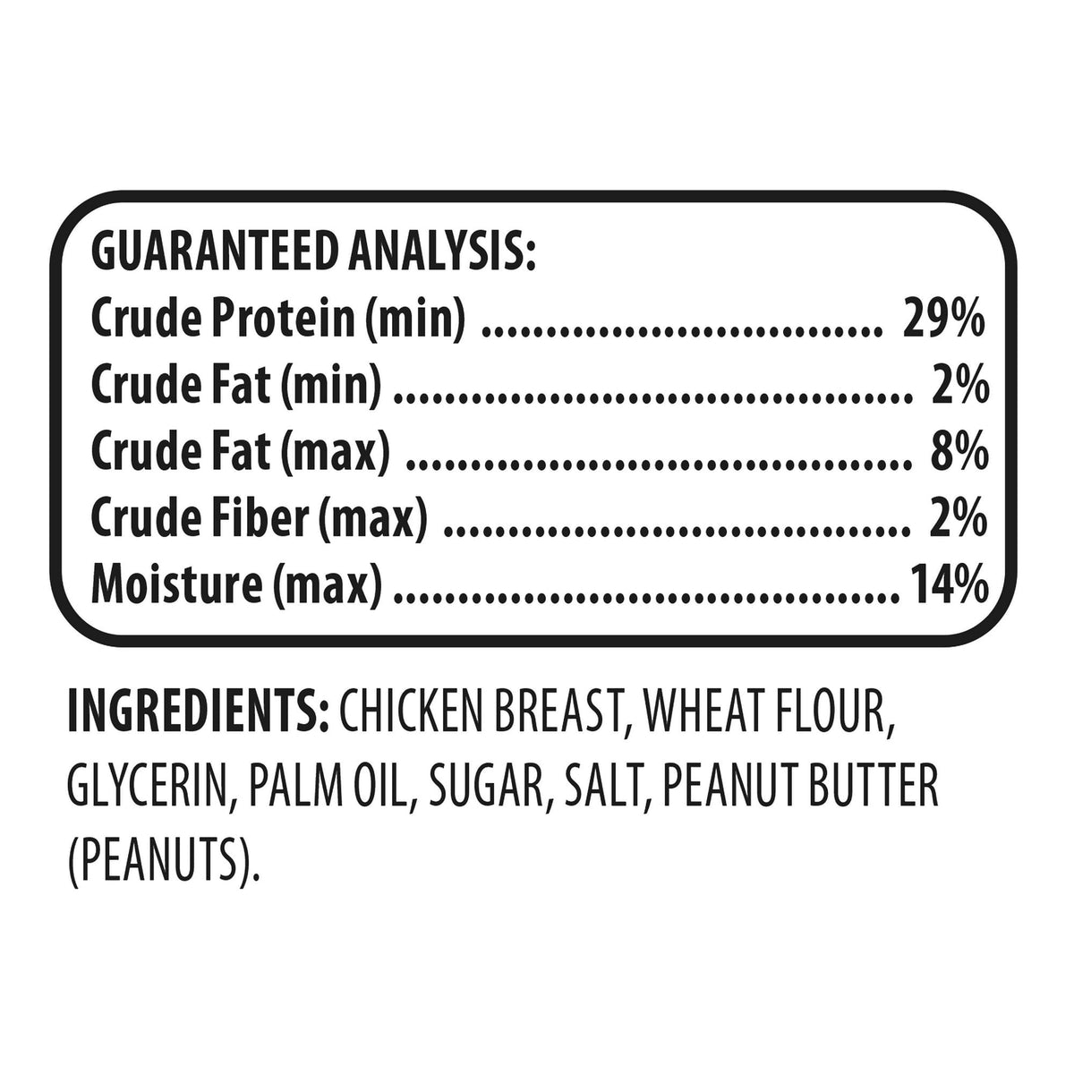 Golden Rewards Peanut Butter Flavor Biscuit Wrapped with Chicken Dry Training Treats for All Dogs