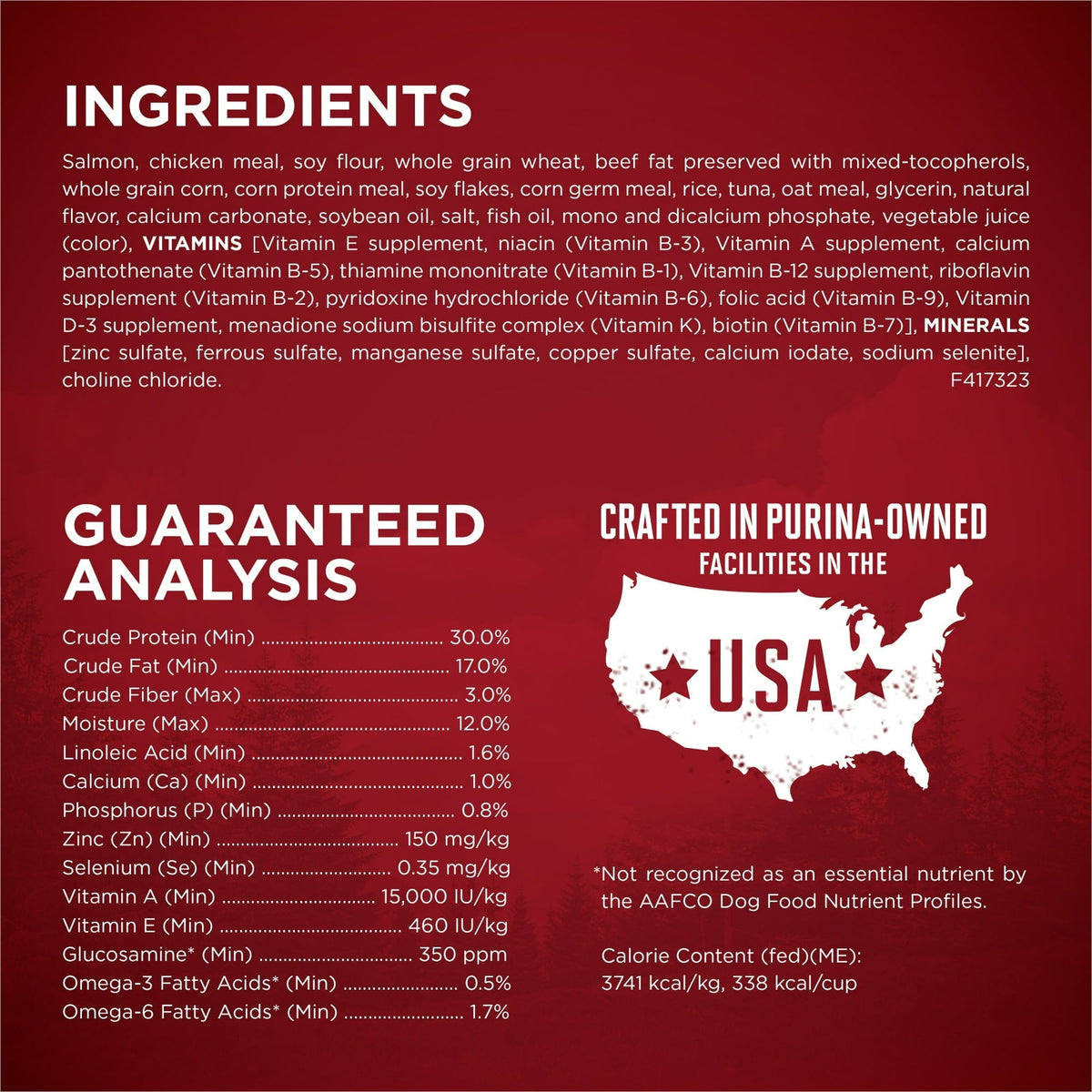 Purina ONE True Instinct High Protein Dry Dog Food for Adult Dogs, Muscle Support, Salmon & Tuna, 15 lb Bag