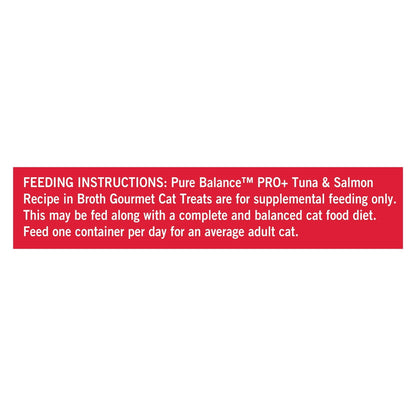 (12 pack) Pure Balance Pro+ Skin and Coat Tuna and Salmon Recipe in Broth, 1.4 oz