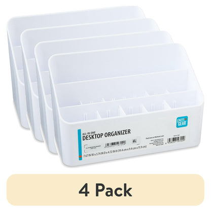 Pen+Gear White All in One Desktop Storage Organizer for School and Office Supplies