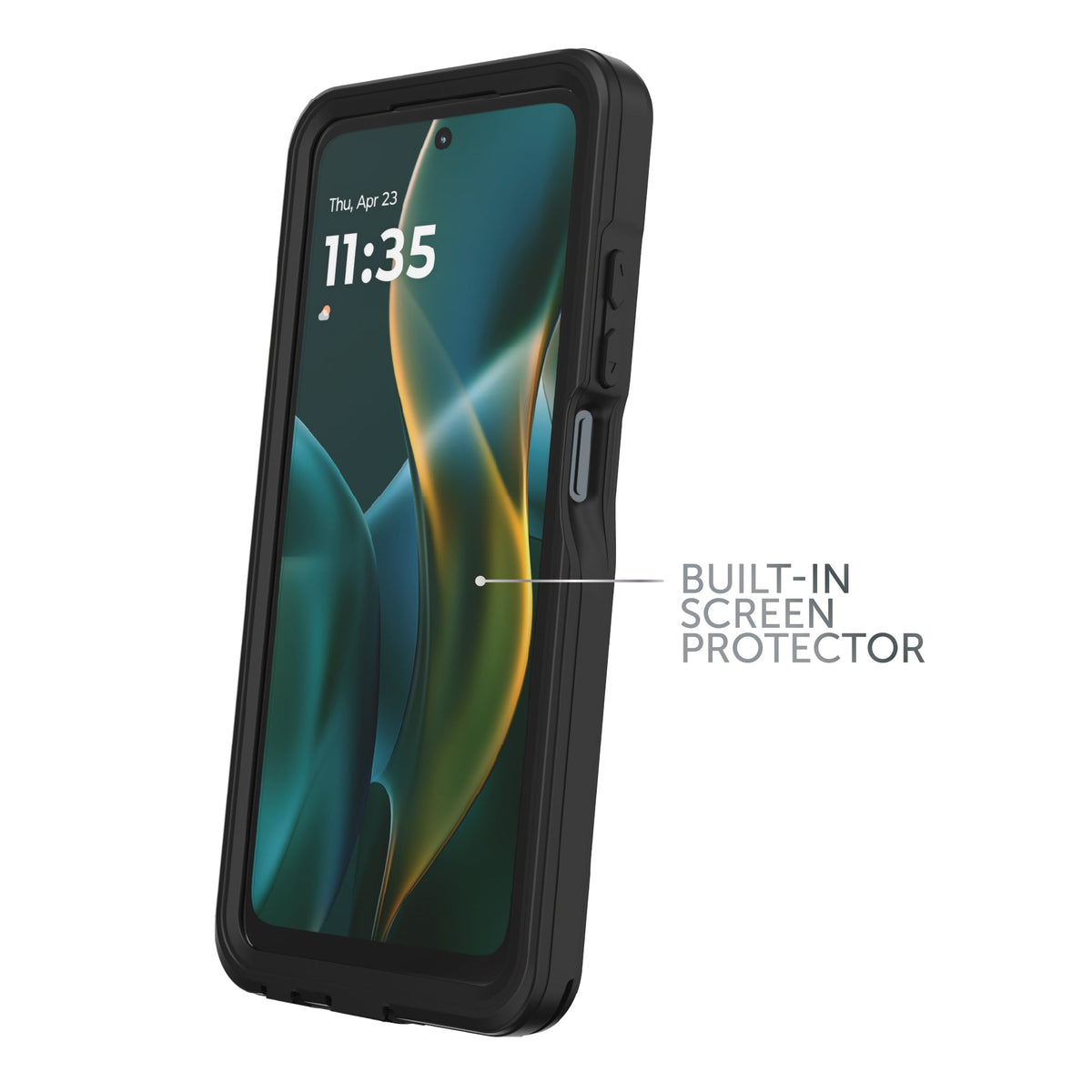 (Pack of 2 ) Body Glove Tidal Waterproof Phone Case for Motorola moto g (2025) - Black/Clear