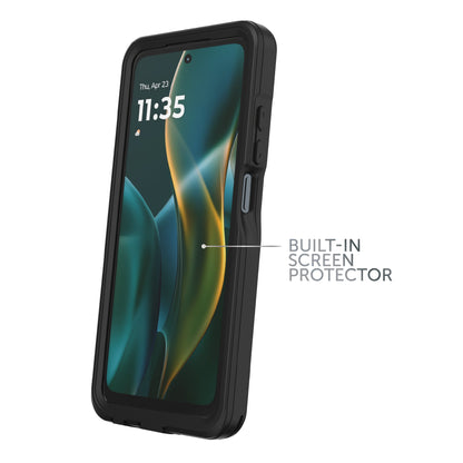 (Pack of 2 ) Body Glove Tidal Waterproof Phone Case for Motorola moto g (2025) - Black/Clear